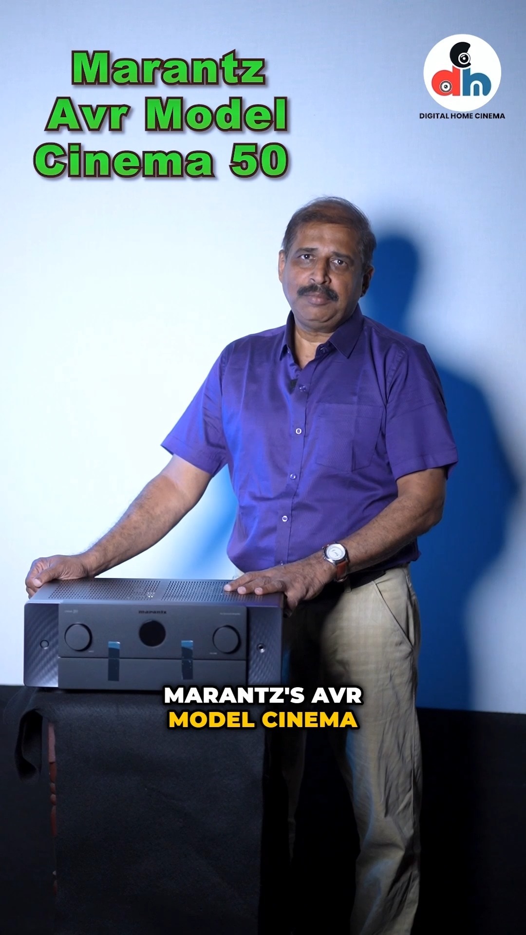 A Marantz Cinema 50 AV receiver on display at the showroom